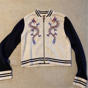 Tea Collection Dragon Zip Cardigan